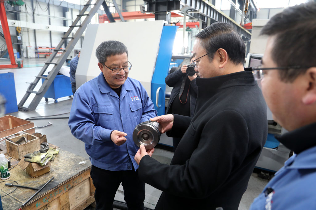 省科協(xié)領(lǐng)導(dǎo)張世珍一行來(lái)星火數(shù)控調(diào)研