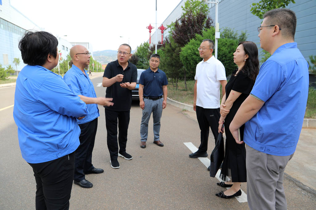天水市科技局黨組書(shū)記薛林榮來(lái)星火數(shù)控公司調(diào)研